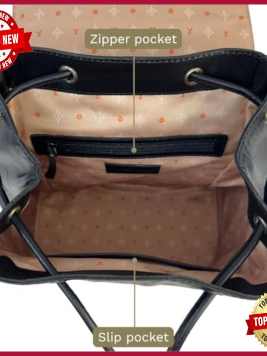 Officially Licensed Yellowstone Studded Leather Backpack for Women - Travel